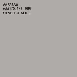 #AFABA9 - Silver Chalice Color Image